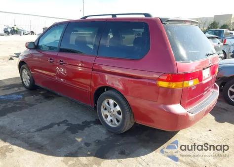 2002 Honda Odyssey Ex z USA, uszkodzony, nr VIN 2HKRL18672H546314